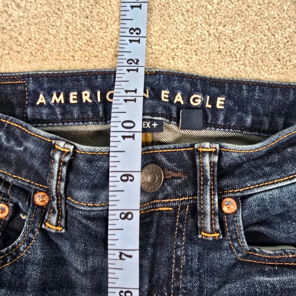 American Eagle‎ Airflex+ Slim Jeans Womens 26x28 Dark Wash Blue Denim